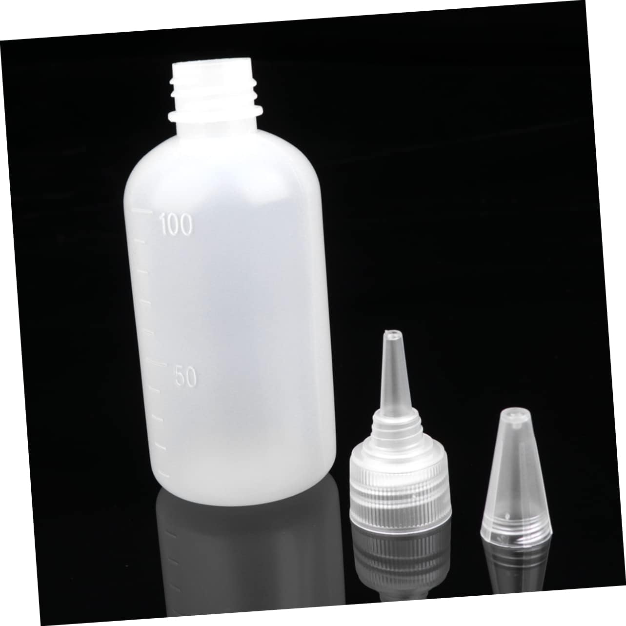 CANIGHT 2 Sets Lightweight 100ml Squeeze Bottles with Leakproof Design and Funnel
