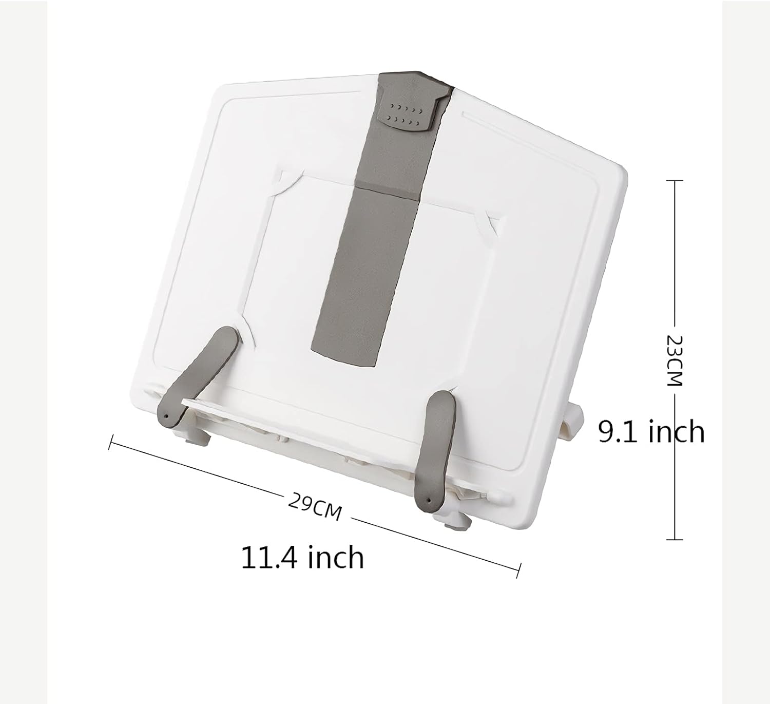 Adjustable Book Stand for Kitchen and Office White