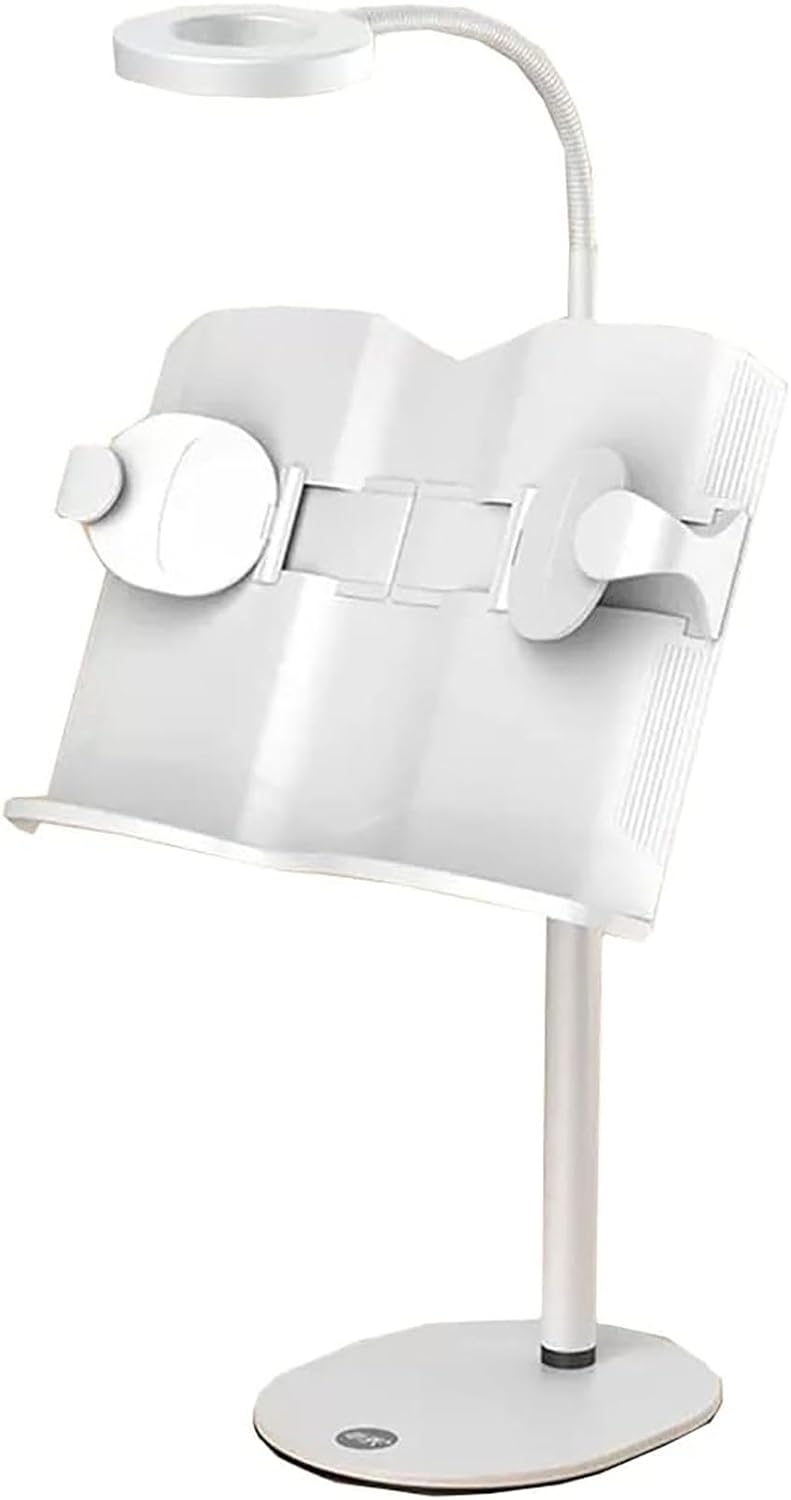 Yuidaaavzz Book Stand with USB Light Adjustable for Reading Writing