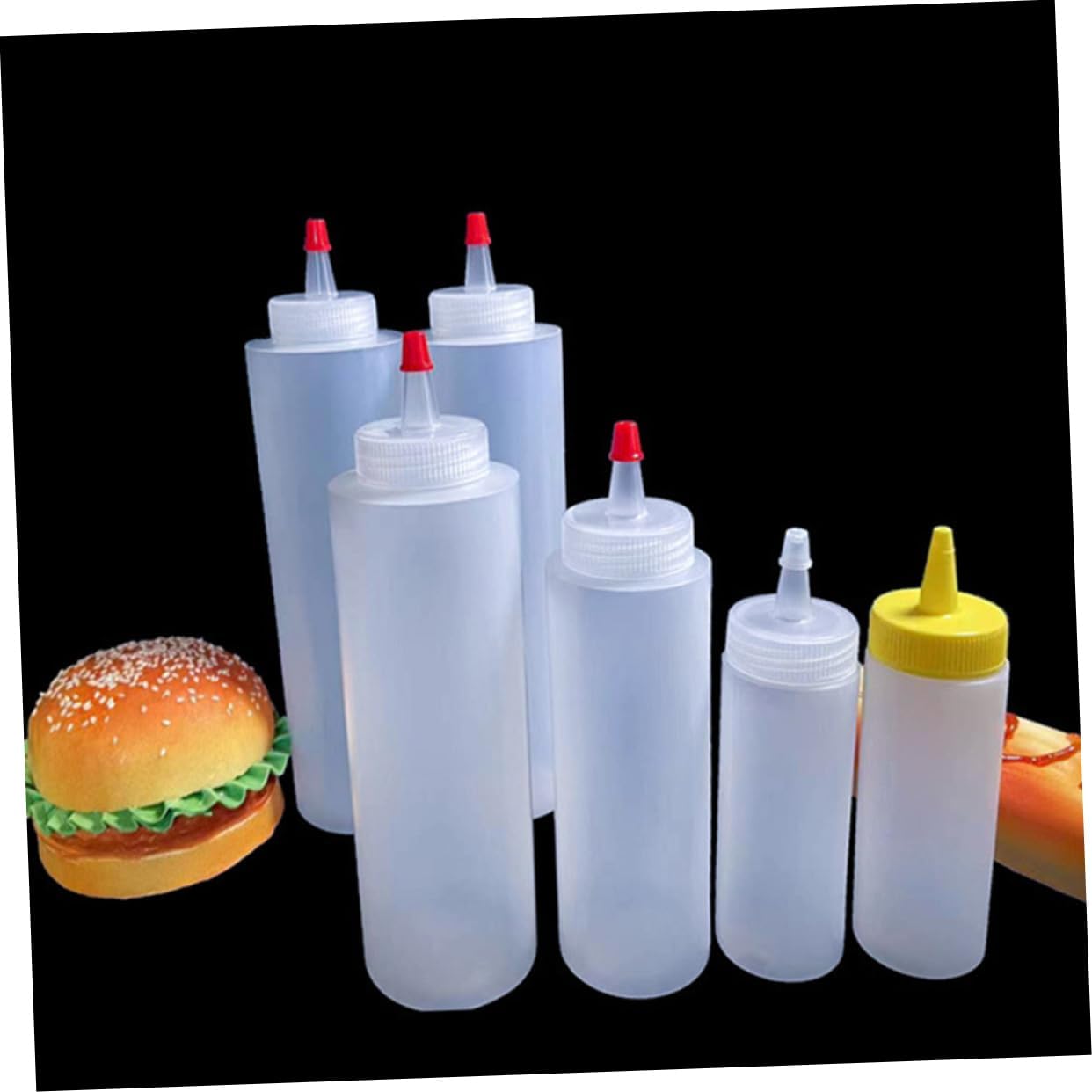 Zerodeko 15pcs Mini Condiment Bottles