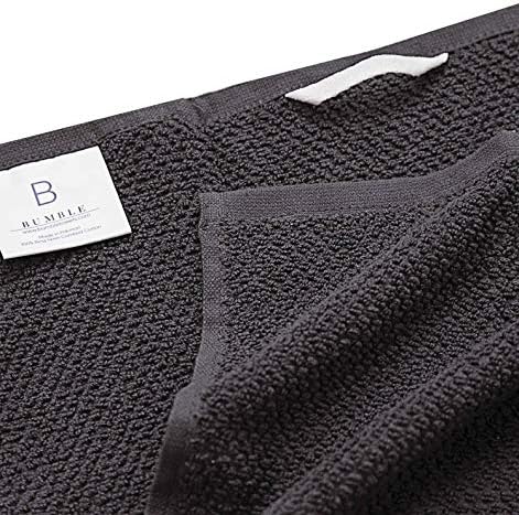 Bumble Towels - 6 Pack Kitchen Towels 16x26 Popcorn Stripe Gray