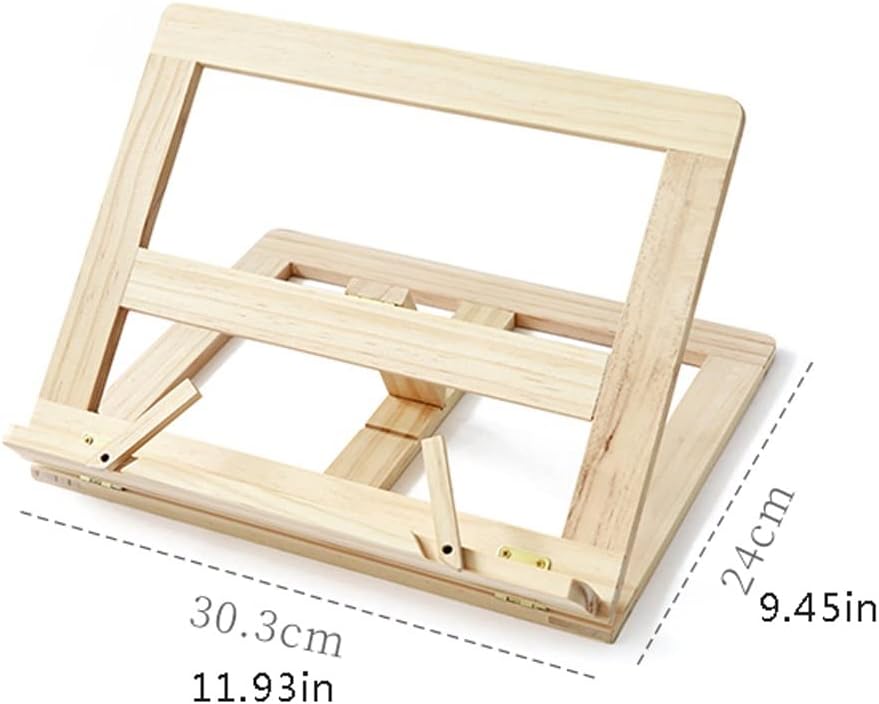 Yuidaaavzz Adjustable Cookbook Holder Book Stand