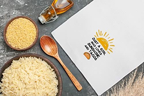 FULSOE Sunshine and Tacos Kitchen Towels 24x16