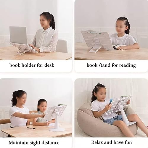 Yuidaaavzz Hands Free Book Stand with Angle Adjustment 1
