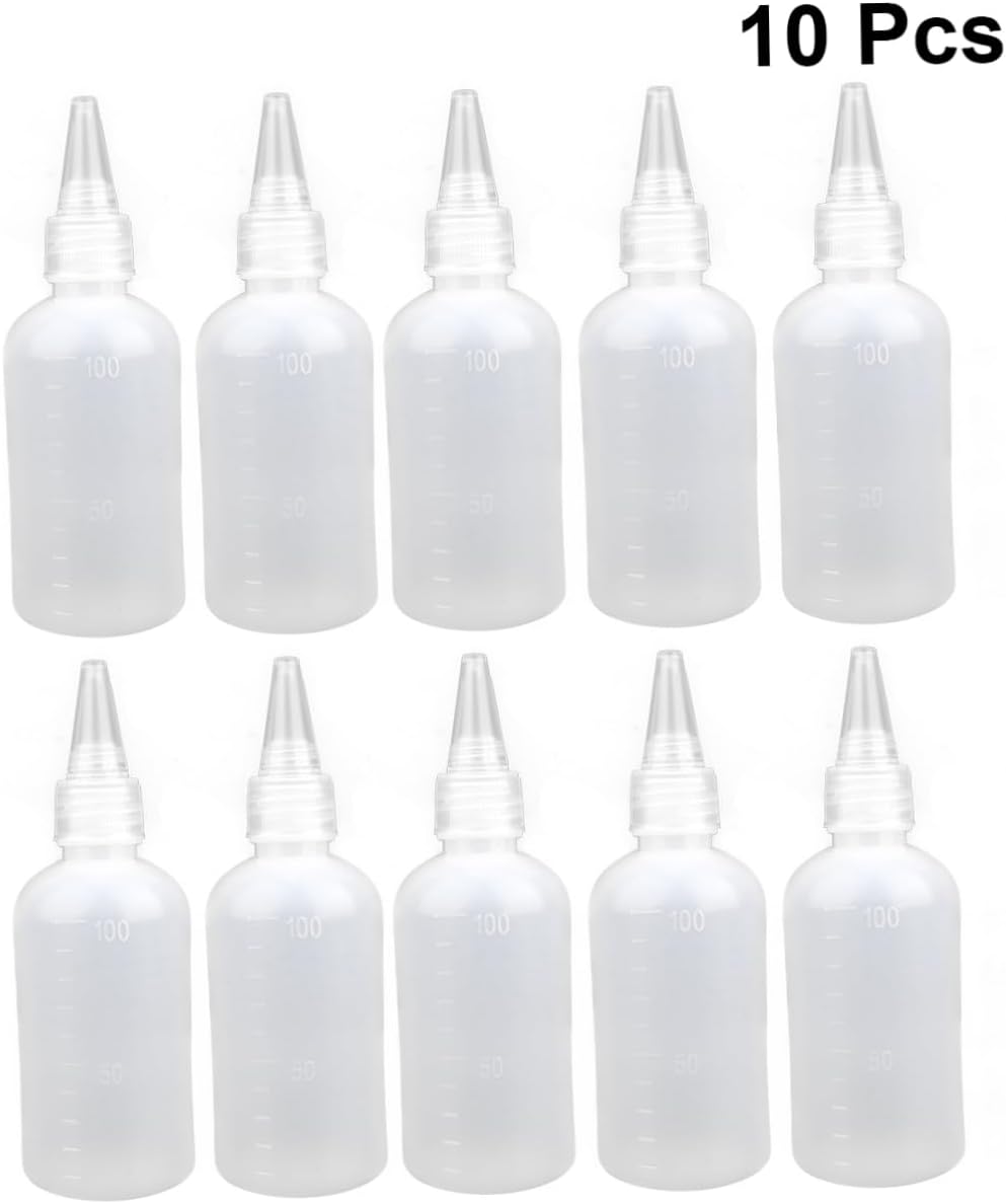 CANIGHT 2 Sets Lightweight 100ml Squeeze Bottles with Leakproof Design and Funnel