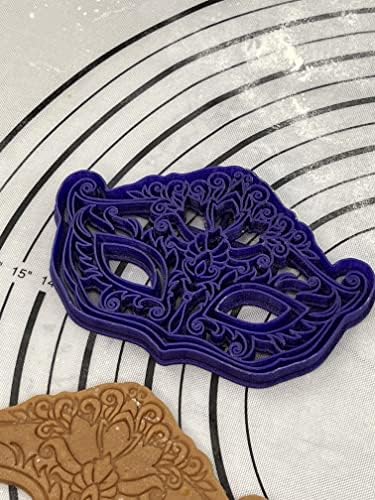 3D Kitchen Art Premium Purim Mask Cookie Cutter Galaxy Purple 55 Inch
