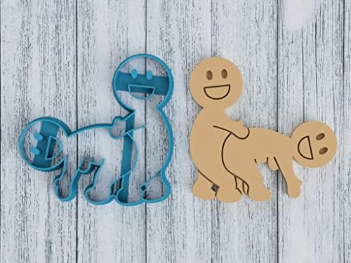 Naughty Sex Couple Doggy Style Cookie Cutter Blue 4 Inch 1