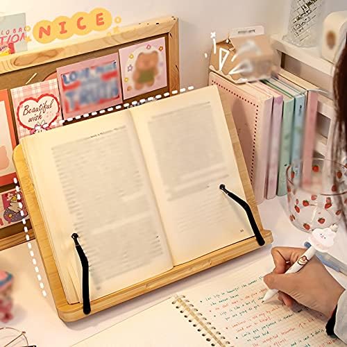 Adjustable Book Stand with Foldable Tray for Kitchen and Office 1