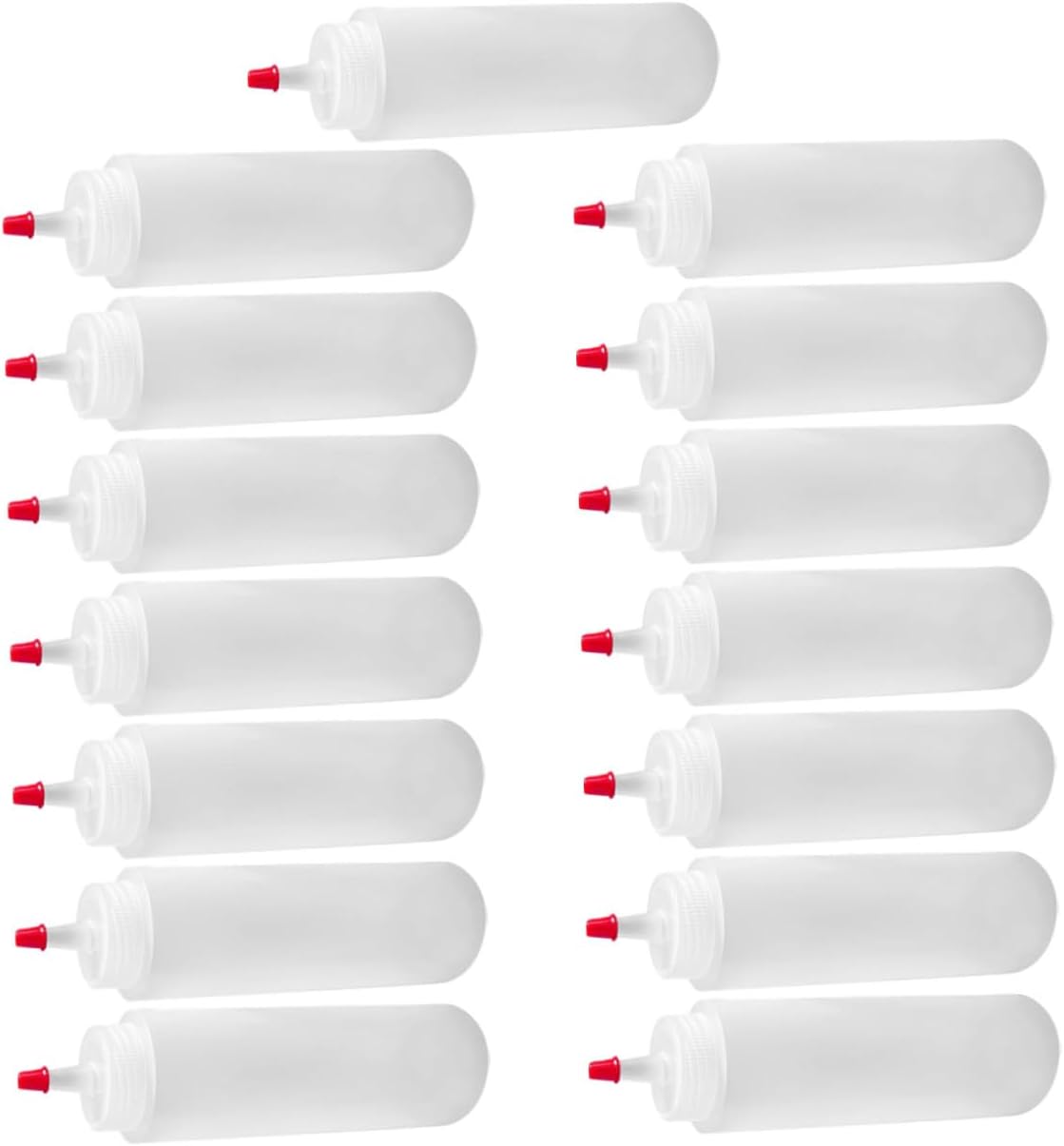 DECHOUS 15pcs Mini Condiment Squeeze Bottles 2oz