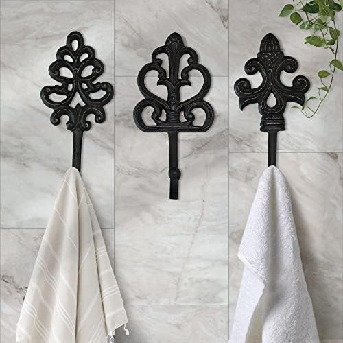 Wallcharmers Set of 3 Rustic Wall Hooks 8 Inch