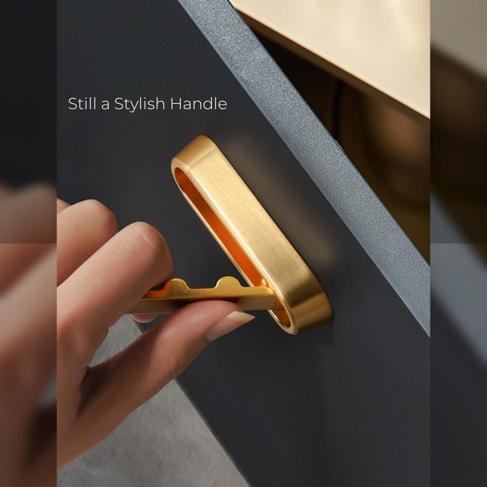 4PCS Heavy Duty Foldable Gold Wall Hooks