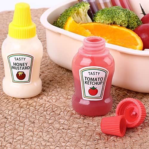 TopHomer Mini Condiment Squeeze Bottles Set