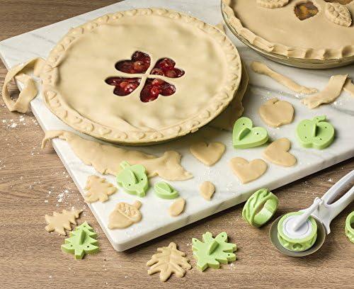 Fox Run 11-Piece Pie Top Cutter Set Green