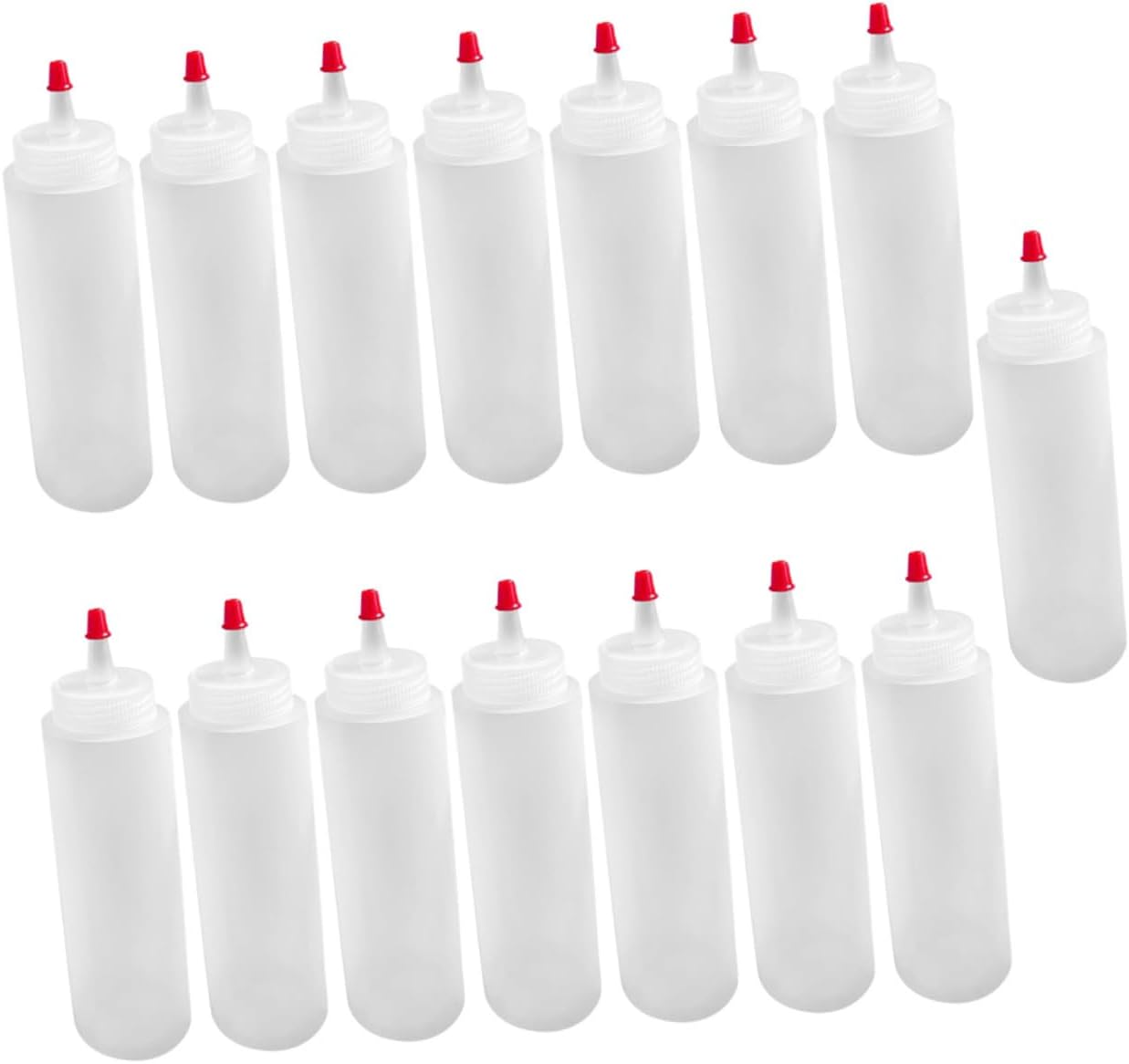 Garneck 2oz Condiment Squeeze Bottles Set of 15