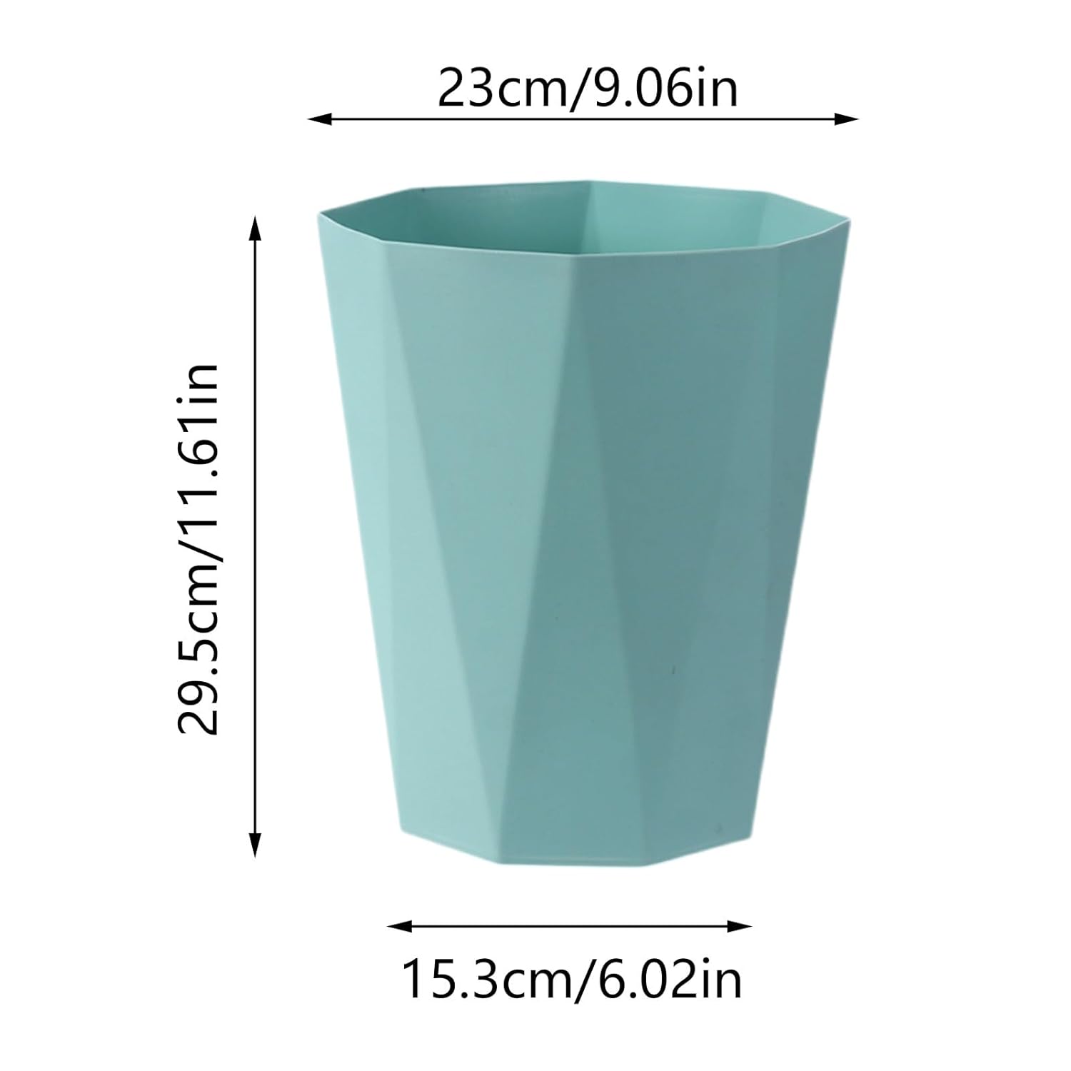 Polygon Small Trash Can with Elegant Design