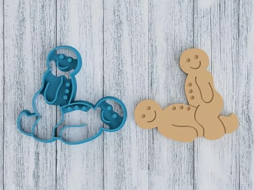 Funny Adult Naughty Button Cowgirl Cookie Cutter