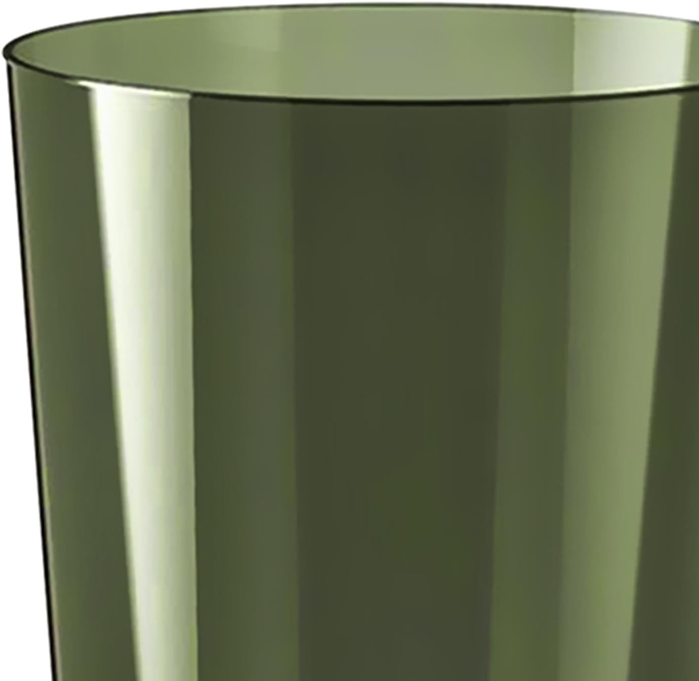 DimyFew Clear Round Waste Paper Bin Green