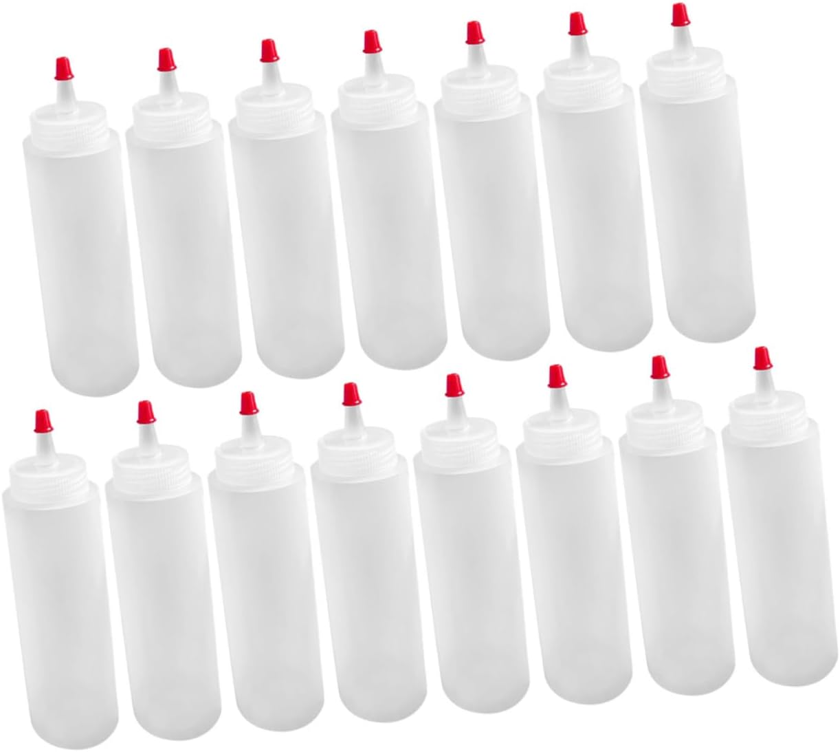 Luxshiny 2oz Mini Condiment Bottles 15pcs Squeeze Bottles