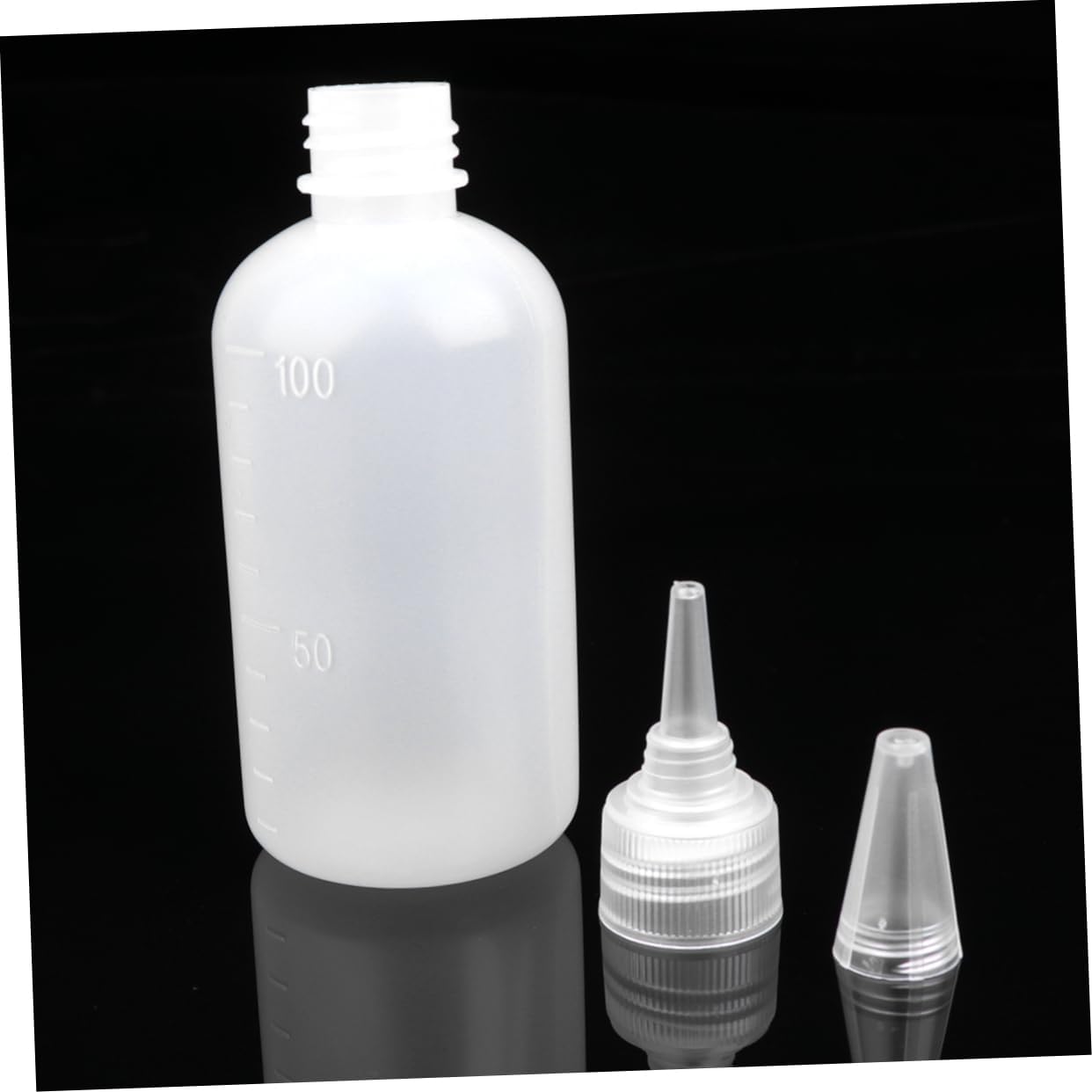 Ipetboom 20 Pcs White HDPE Condiment Squeeze Bottles