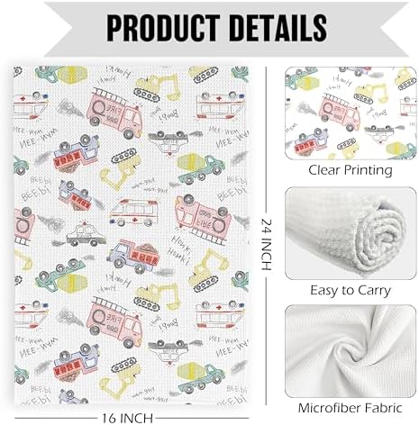 Pugwak 16x24 Inch Dish Towels for Kitchen Bathroom Playroom