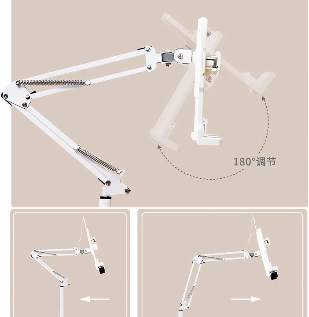 Foldable Floor Stand with 360 Rotation for Tablets Phones and Books