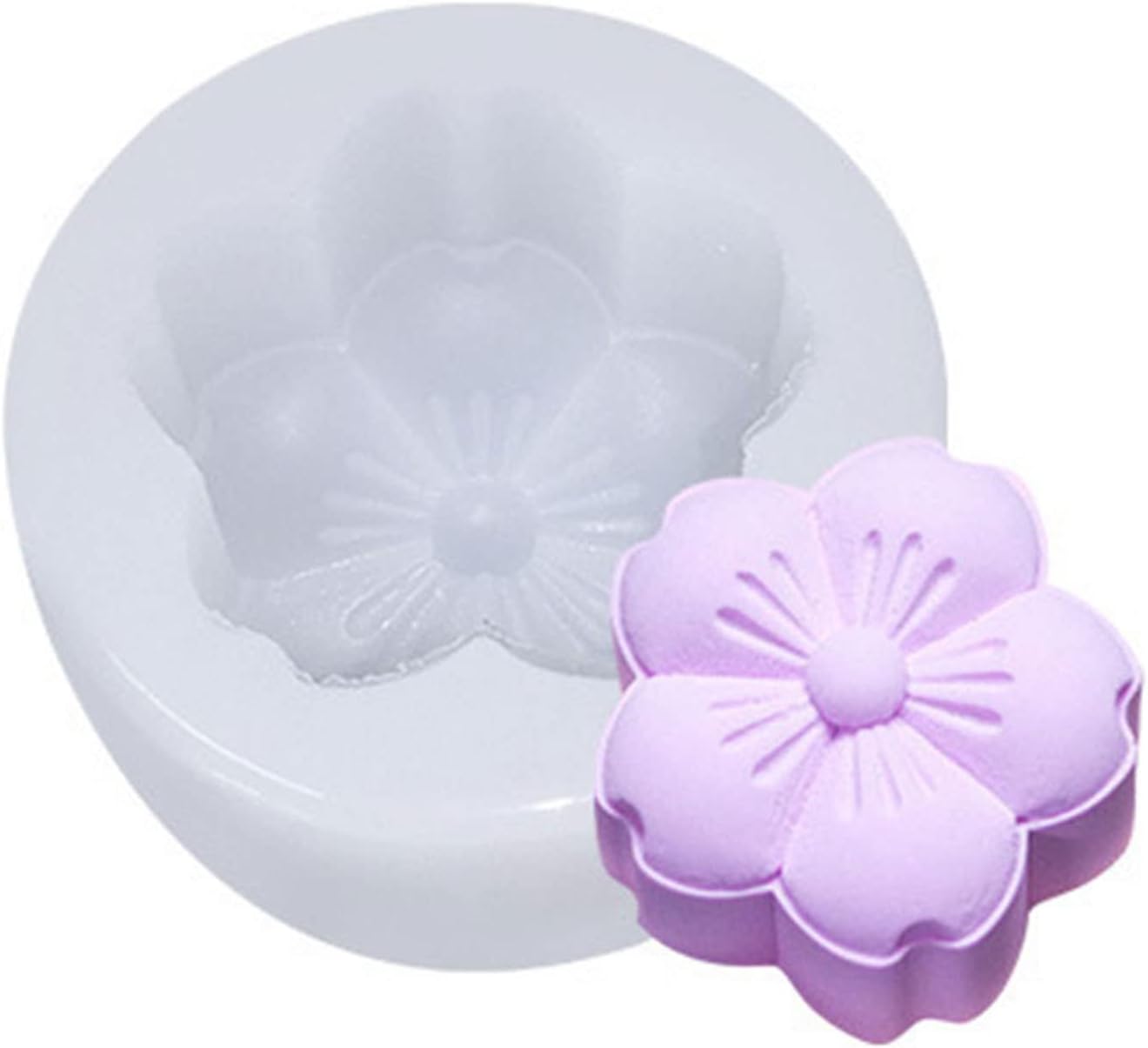 Junhcone Mooncake Moulds 8 Styles Silicone Baking Tools