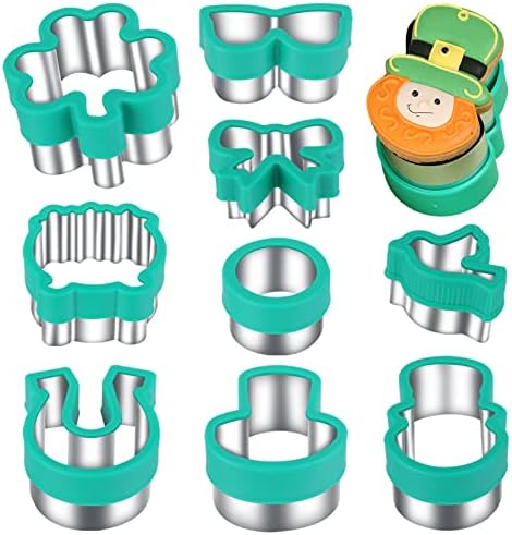 ETERSION St Patricks Day Cookie Cutters 9 Pieces 1