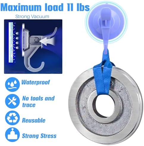 Antimbee Dual Hook Suction Cup Wall Holder 10 Pack Purple