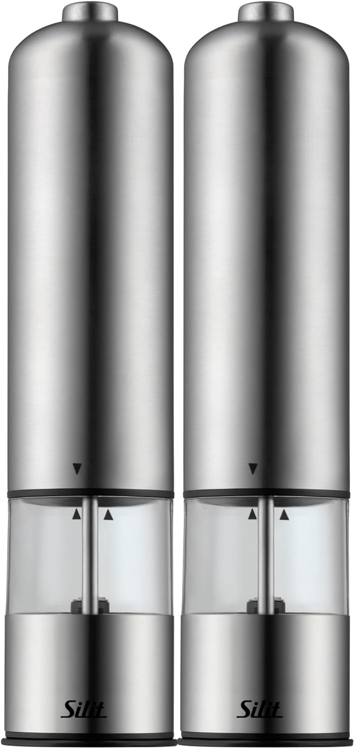 Silit Electric Mill Set of 2 - 23 cm Salt Pepper Mill