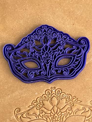 3D Kitchen Art Premium Purim Mask Cookie Cutter Galaxy Purple 55 Inch