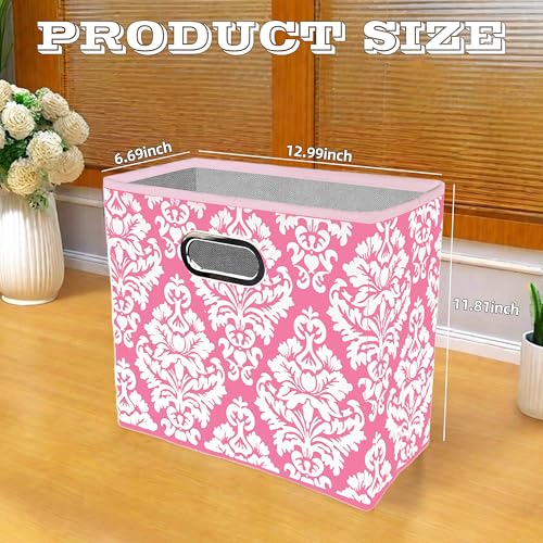 Fabric Waste Basket with Handle Waterproof and Retractable Design
