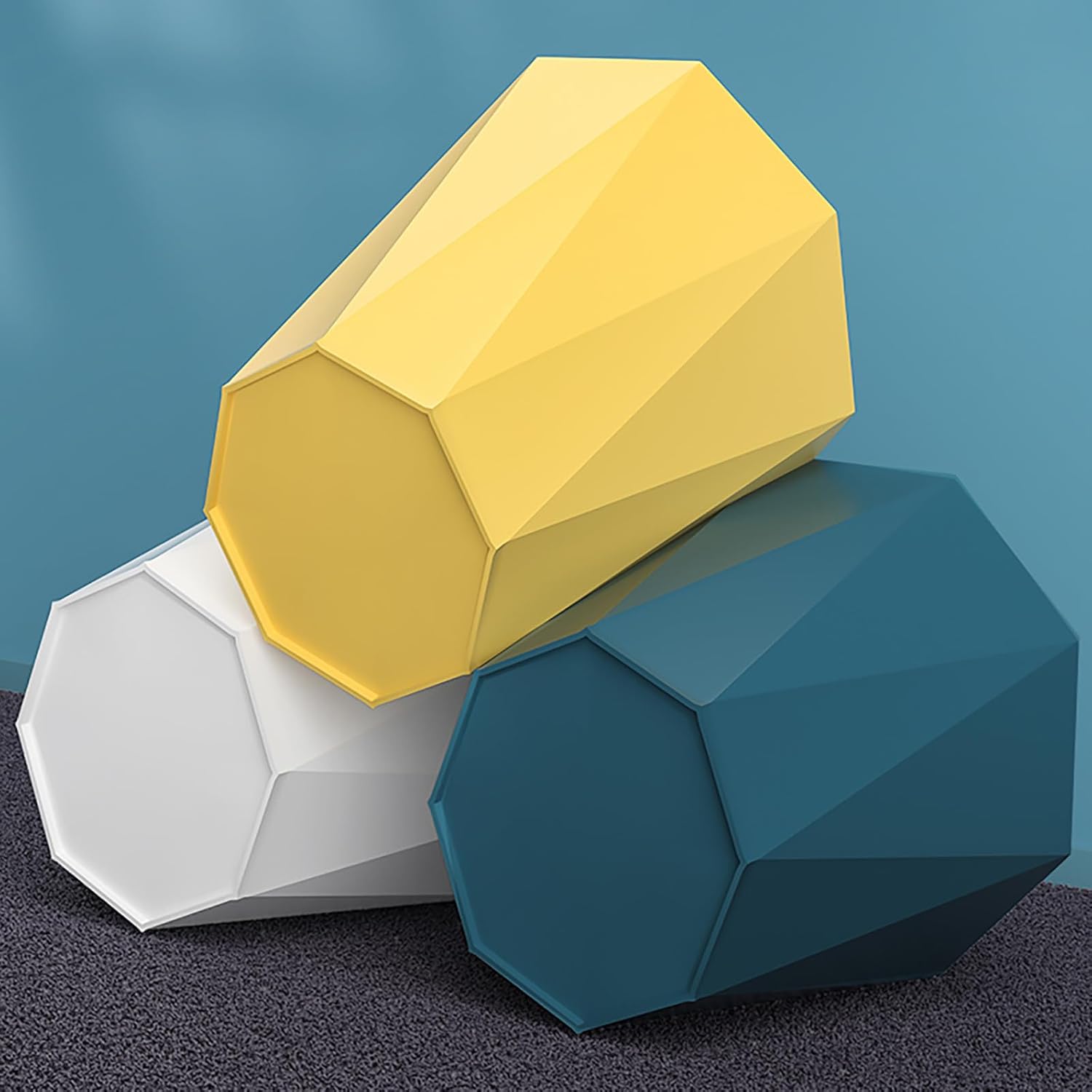 Polygon Small Trash Can - Modern Minimalist Design