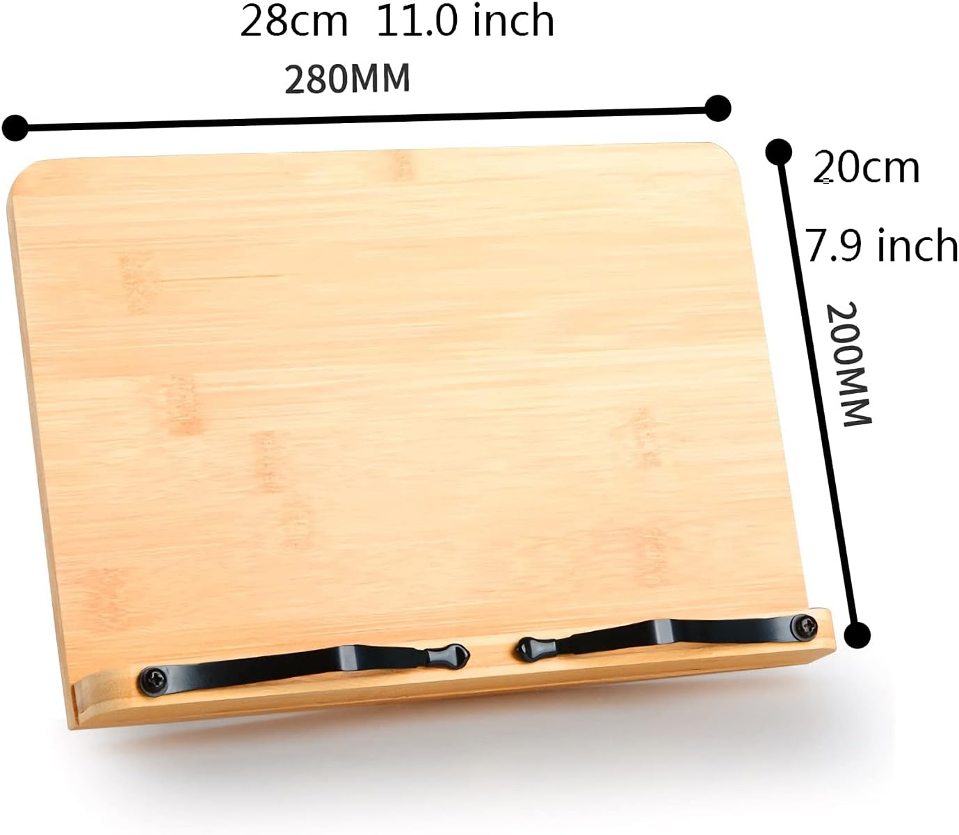 Yuidaaavzz Cookbook Stand with 5 Adjustable Angles and Height