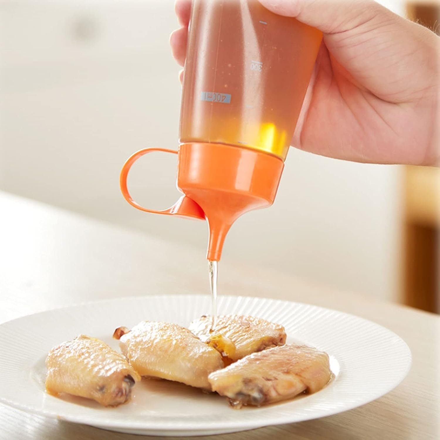 Condiment Squeeze Bottles Set 4 Pack Clear Plastic 1