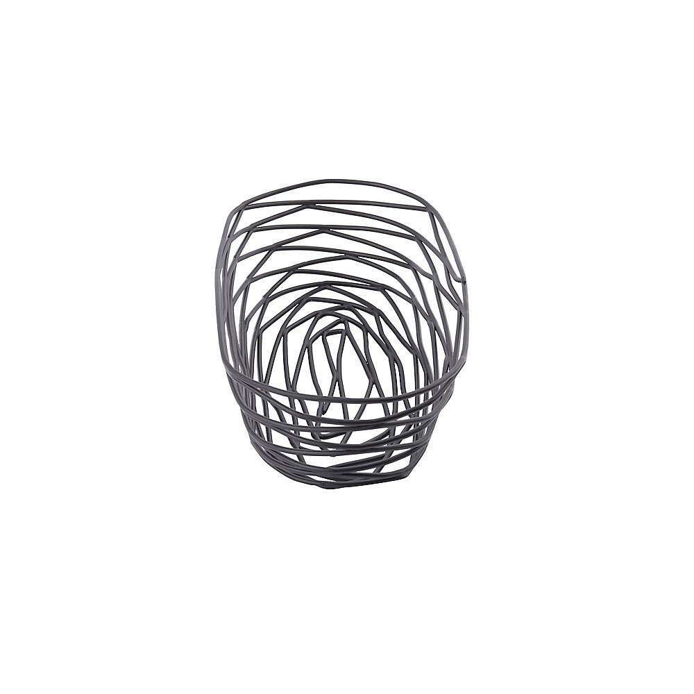 TableCraft BK11709 Black Metal Basket 9x4x2