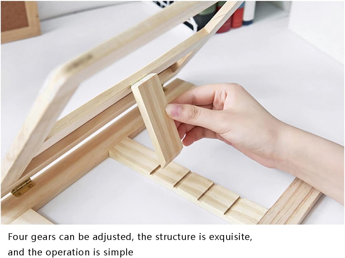 Yuidaaavzz Adjustable Cookbook Holder Book Stand