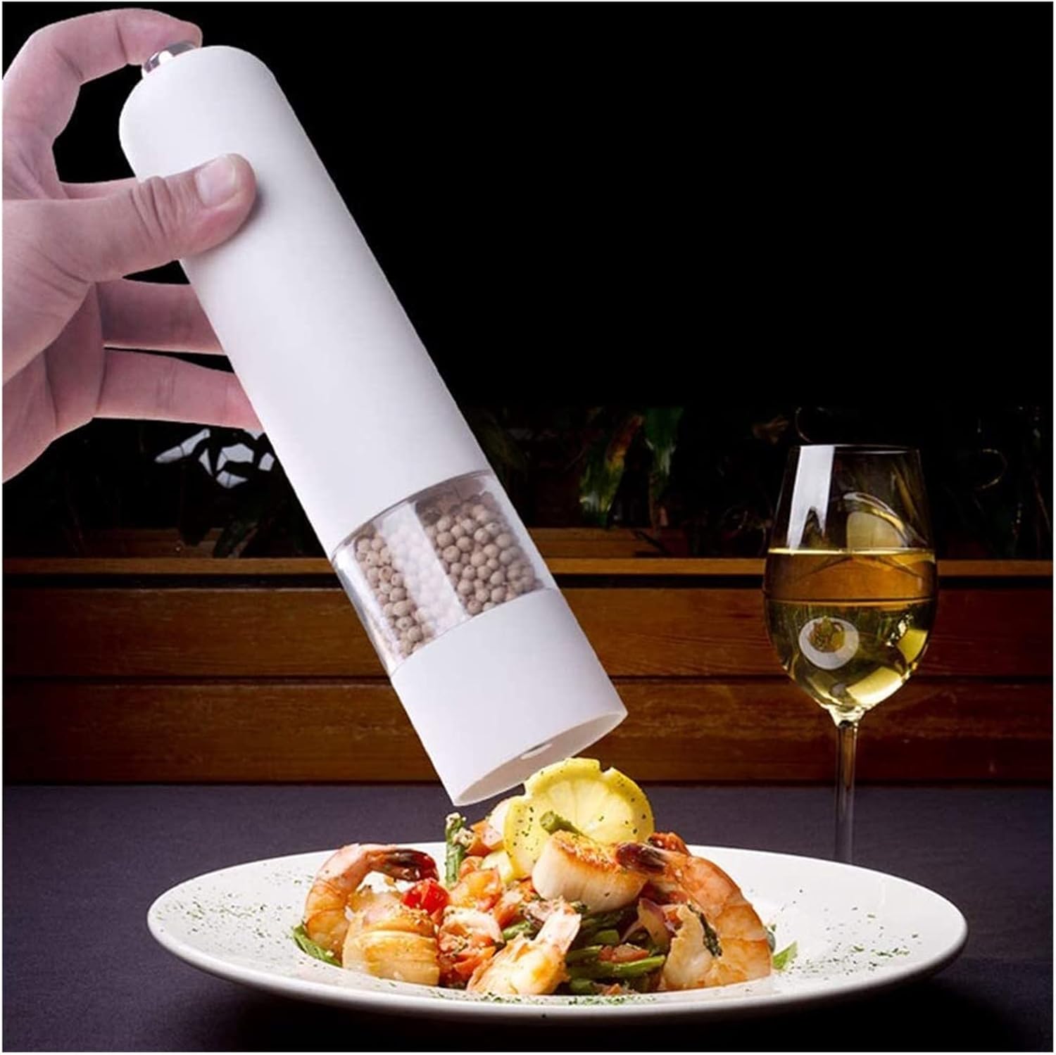 TEMKIN Elegant LED Salt Pepper Grinder Set