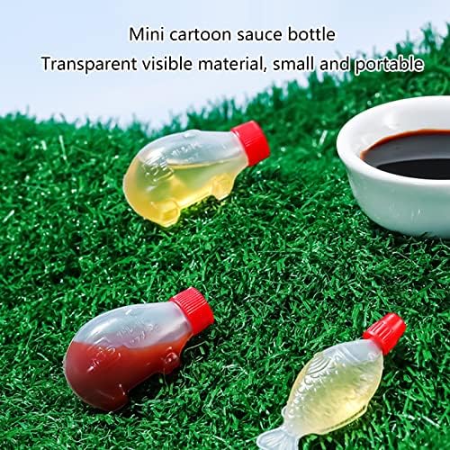 15pcs Mini Sauce Bottle Set for Camping and Travel