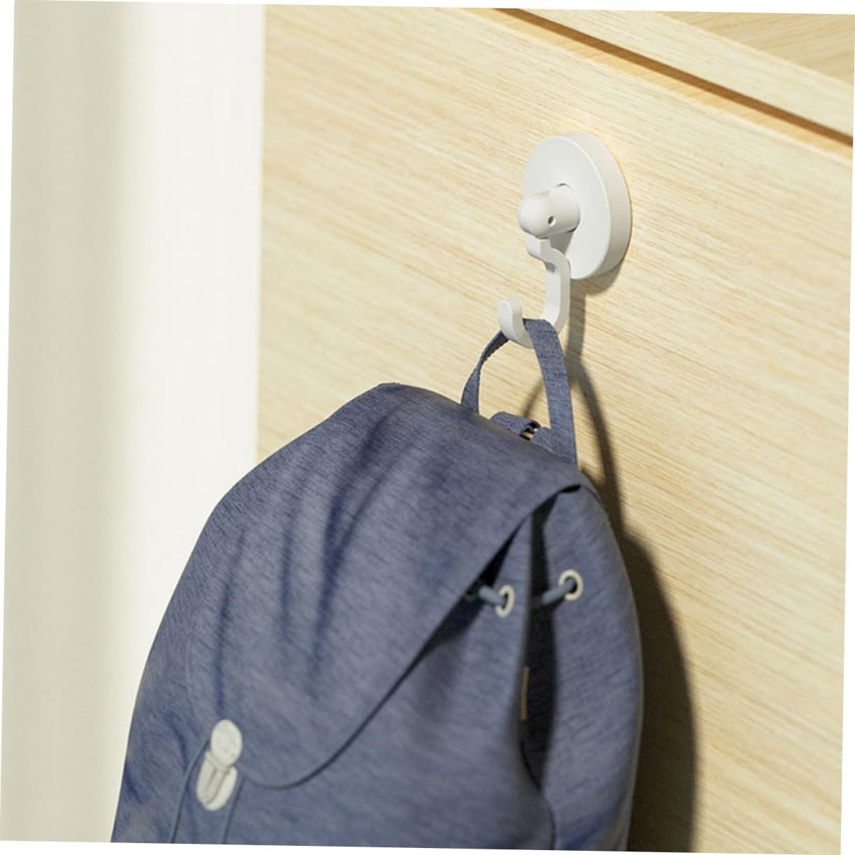 Healifty 3Pcs Self Adhesive Wall Hooks for Bathroom and Kitchen 1