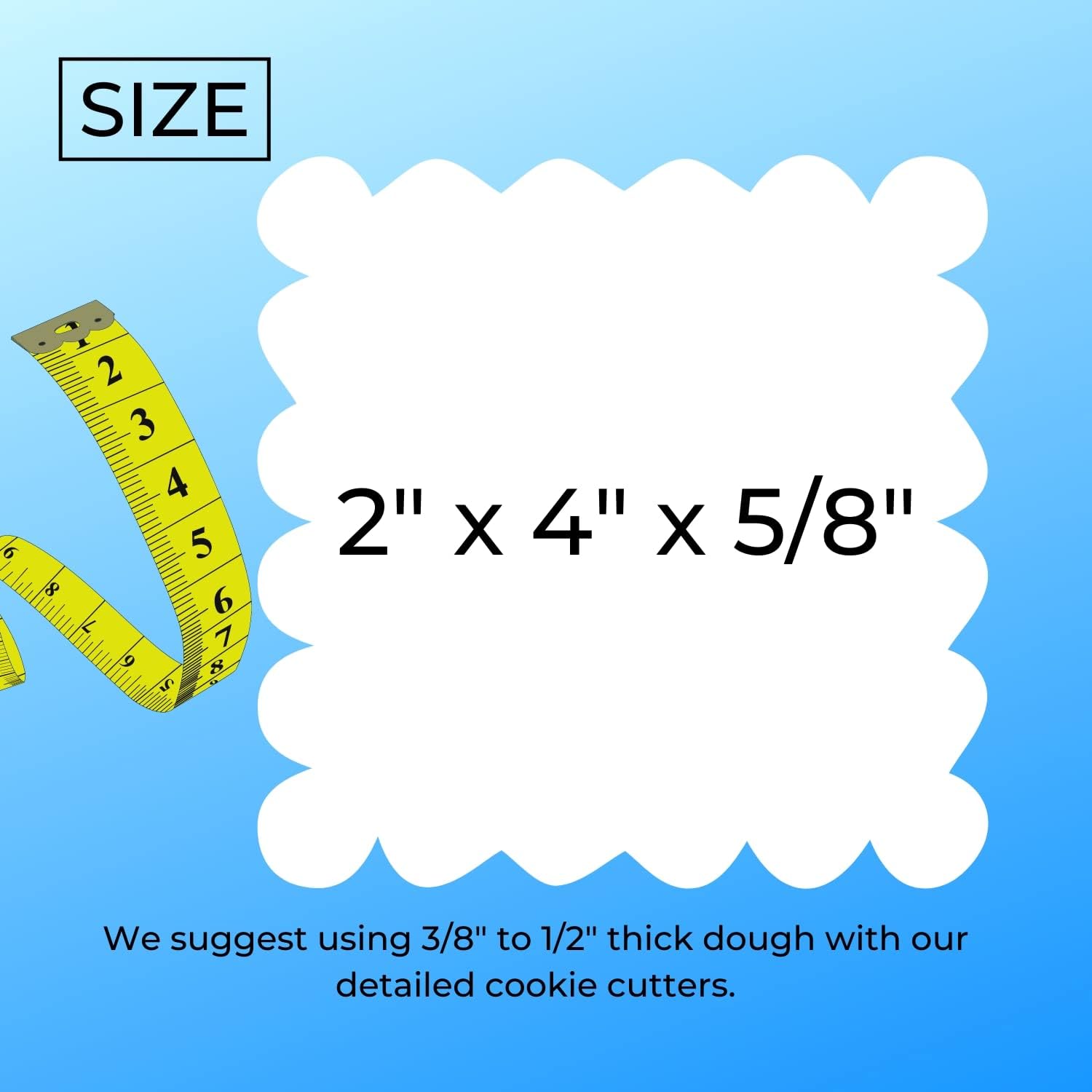 Cookie Cutters for Baking Play and Art - Made in USA