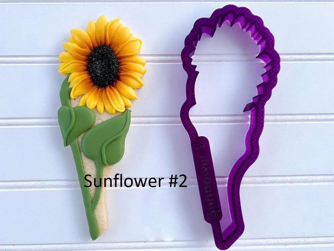 Cute Cookie Cutters with Sunflower Bouquet Design