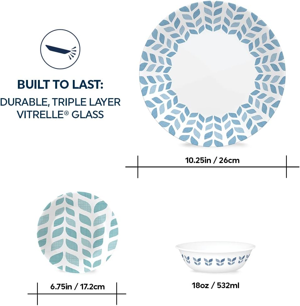 Corelle Global Collection Vitrelle 18-Piece Dinnerware Set 1