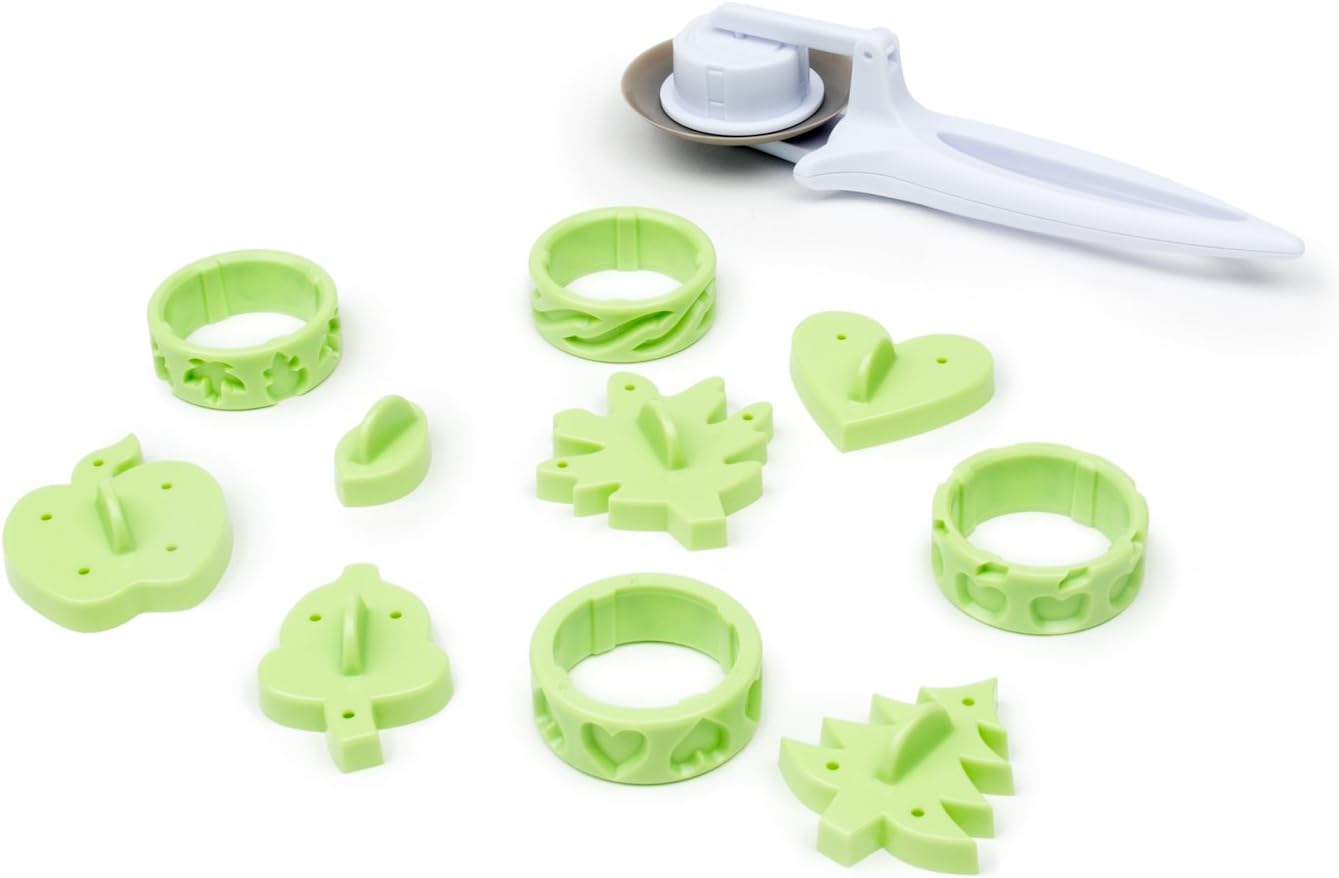 Fox Run 11-Piece Pie Top Cutter Set Green
