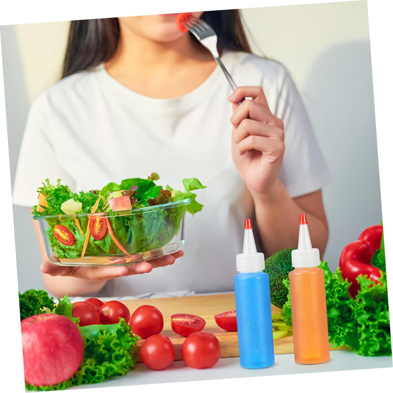 Zerodeko 15pcs Mini Condiment Bottles