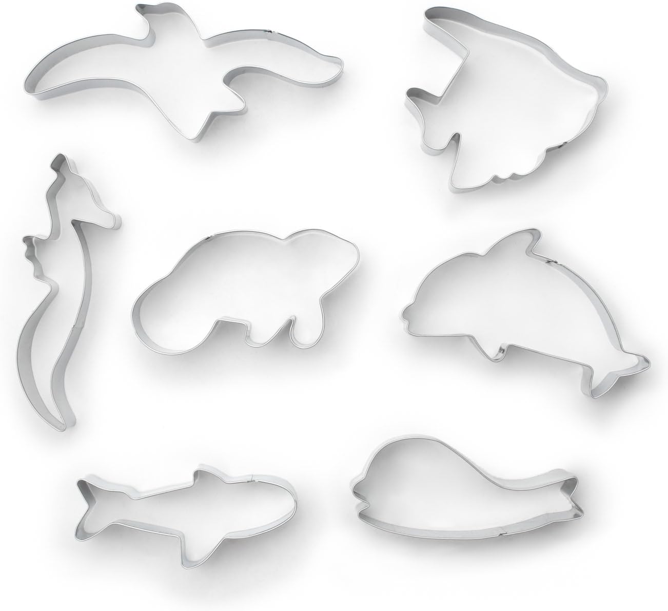 Fox Run Marine Life Cookie Cutters Set - Metallic