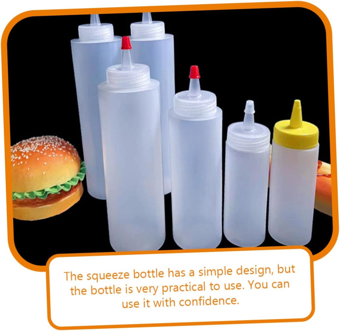 Garneck 2oz Condiment Squeeze Bottles Set of 15