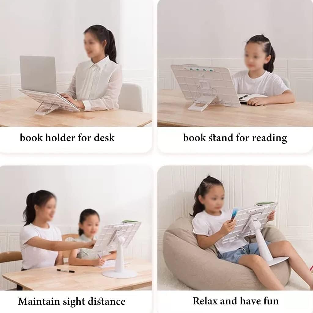 Yuidaaavzz Hands Free Book Stand with Angle Adjustment 1