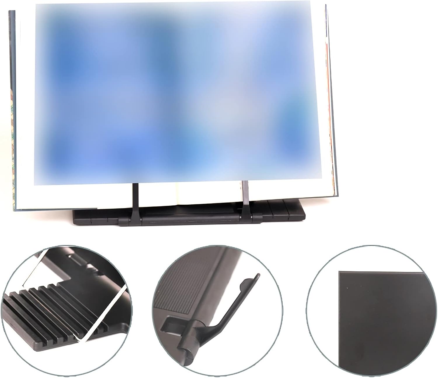 Yuidaaavzz Adjustable Book Stand for Reading