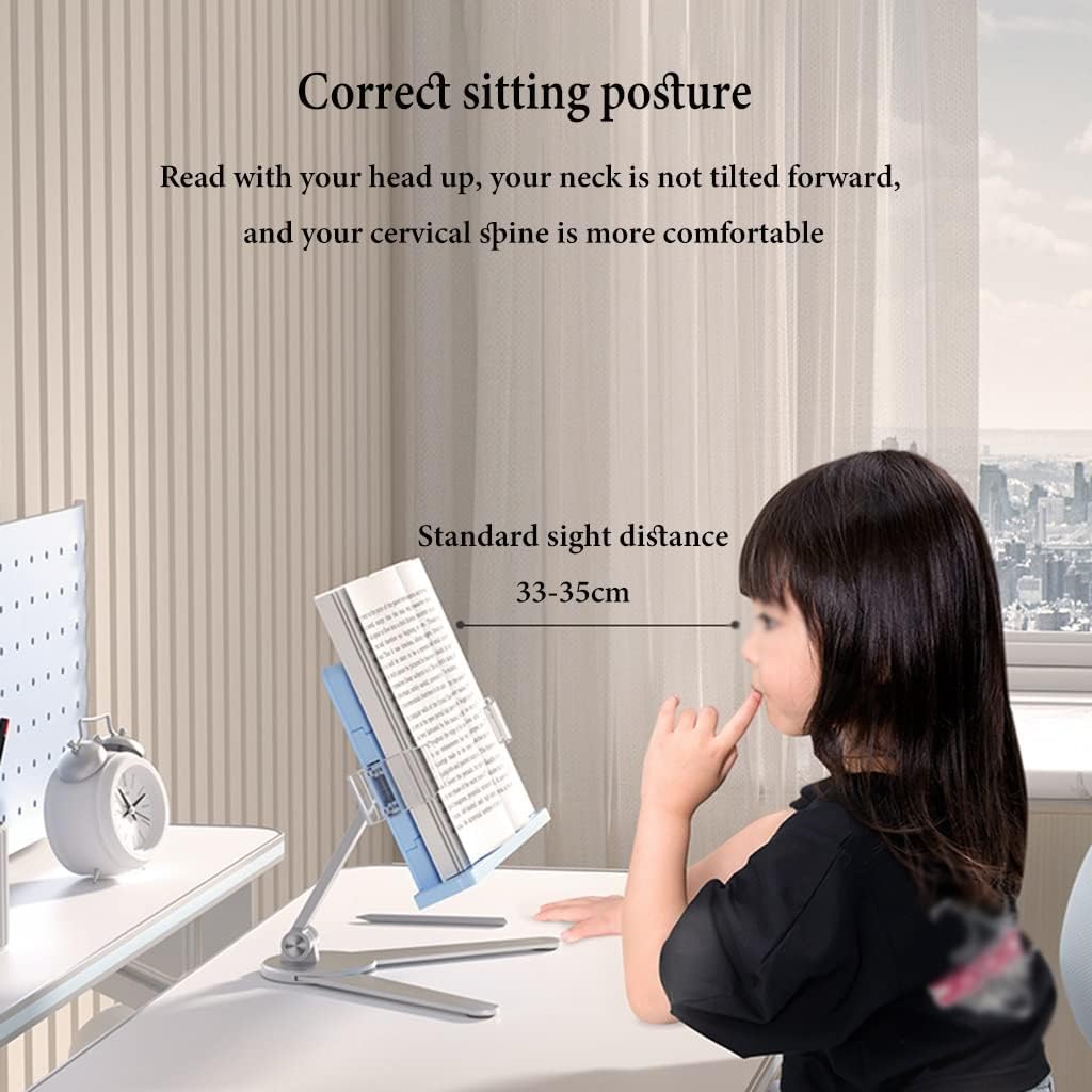 Yuidaaavzz Adjustable Book Stand for Reading 1