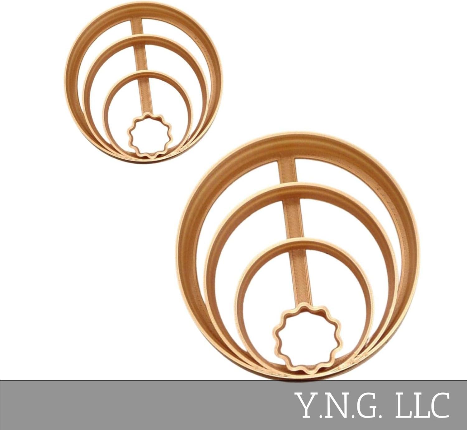 Circle Pattern Concha Cookie Cutters Set of 2 Sizes